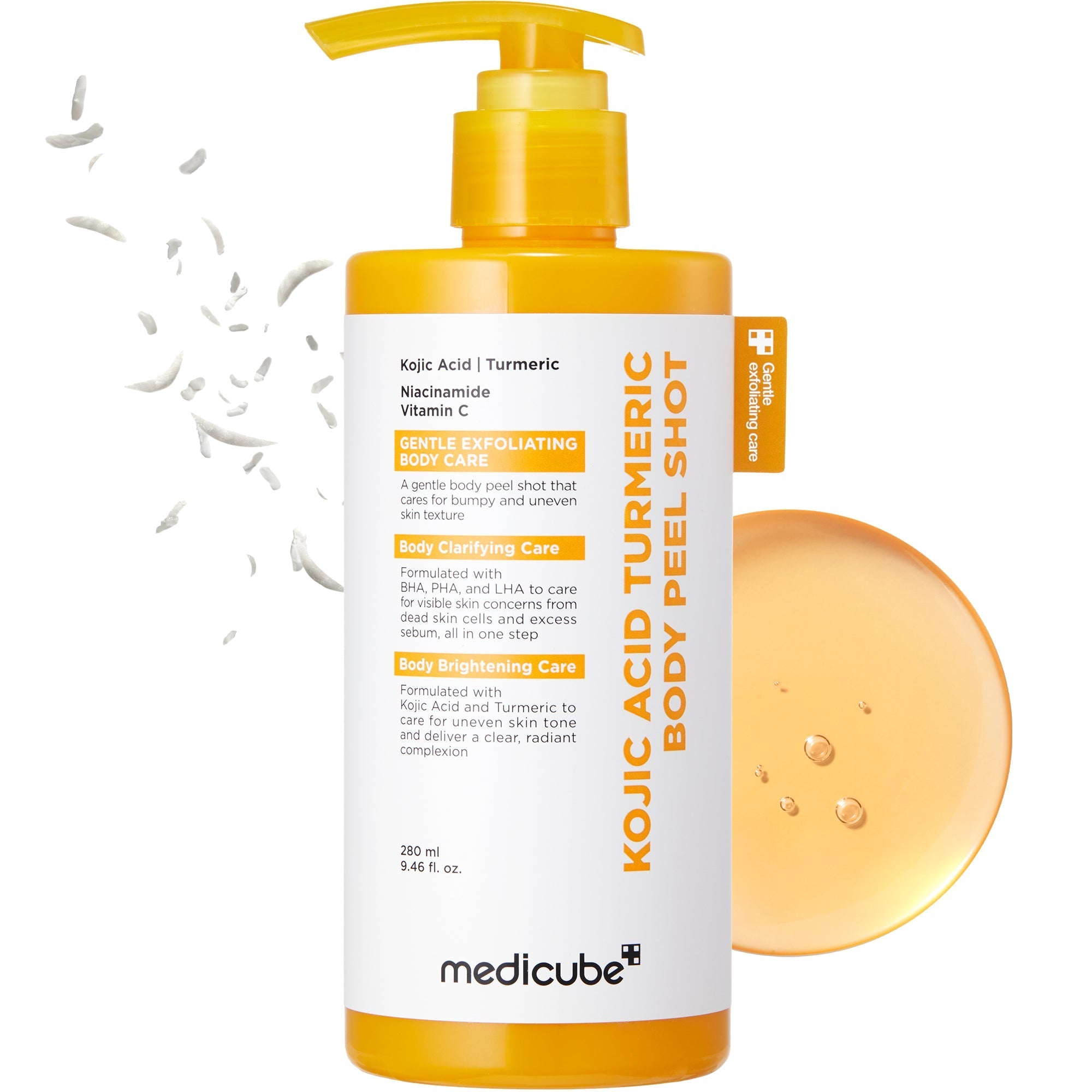 Kojic Acid Turmeric Body Peel Shot - Glow Care Made Easy