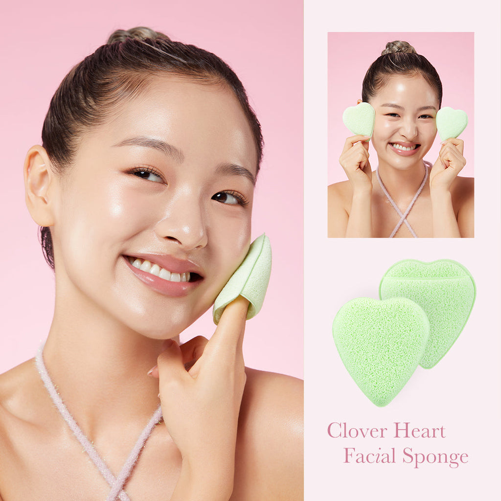 Clover Heart Facial Sponge - Simple Glow Care