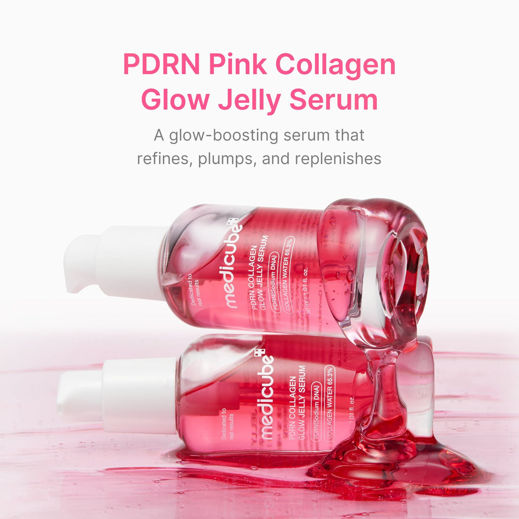 PDRN Pink Collagen Glow Jelly Serum - Fresh Skin Routine