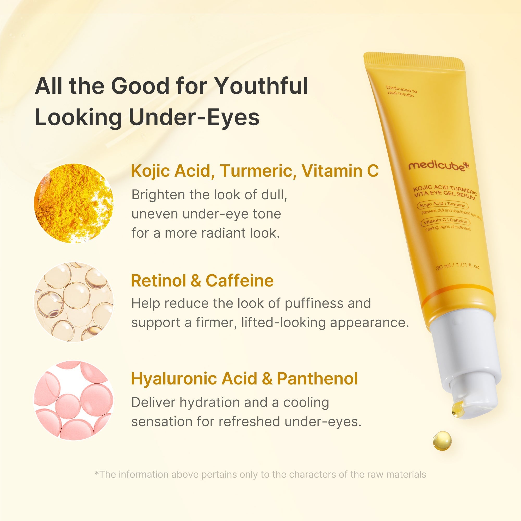 Kojic Acid Tumeric Eye Gel Serum - Your Glow Care