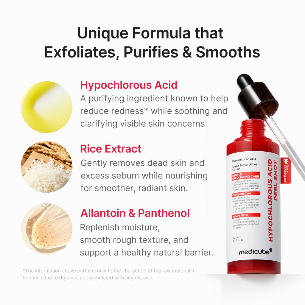 Hypochlorous Acid Rice Peel Shot - Everyday K-Beauty