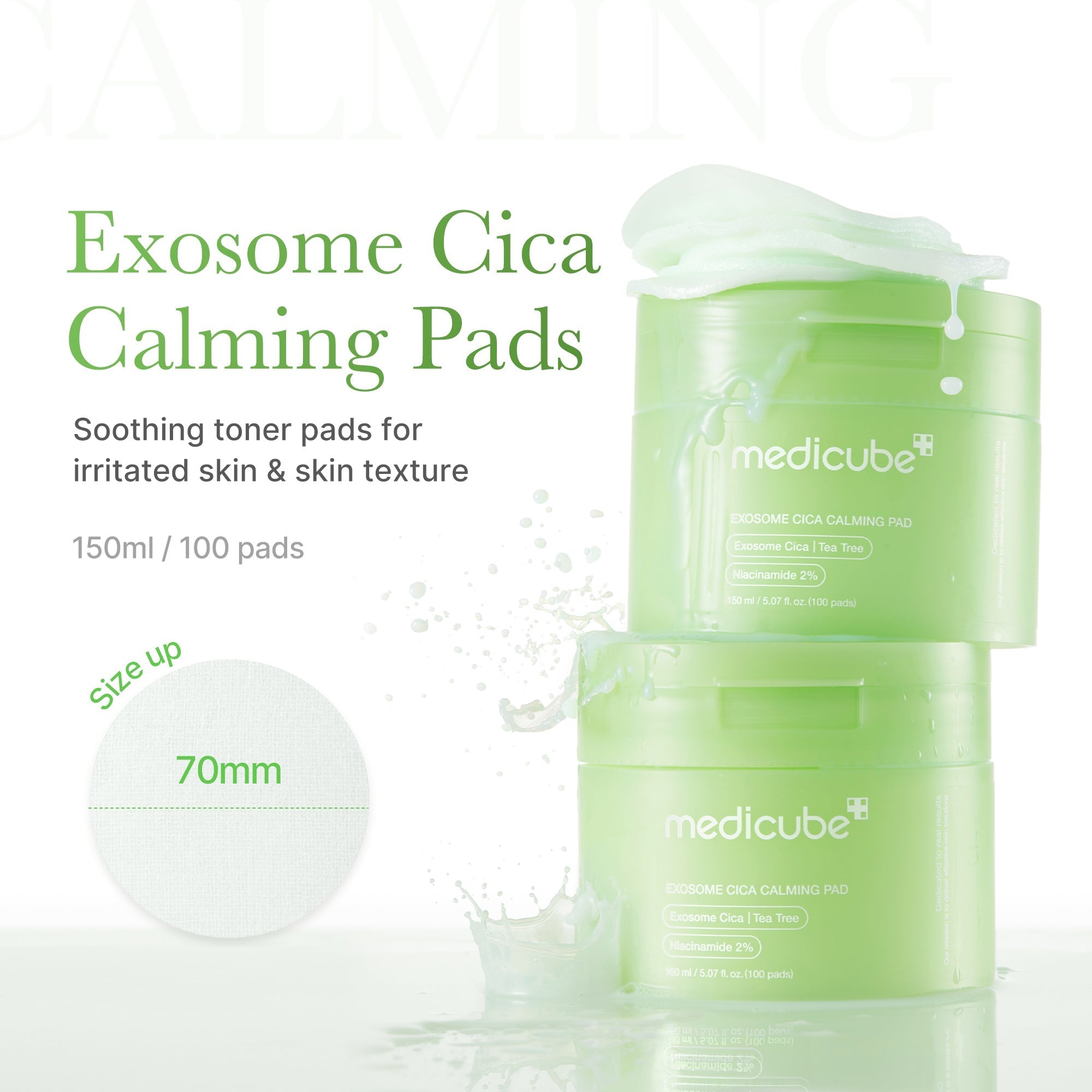 Exosome Cica Calming Toner Pads - Refresh Your Skin