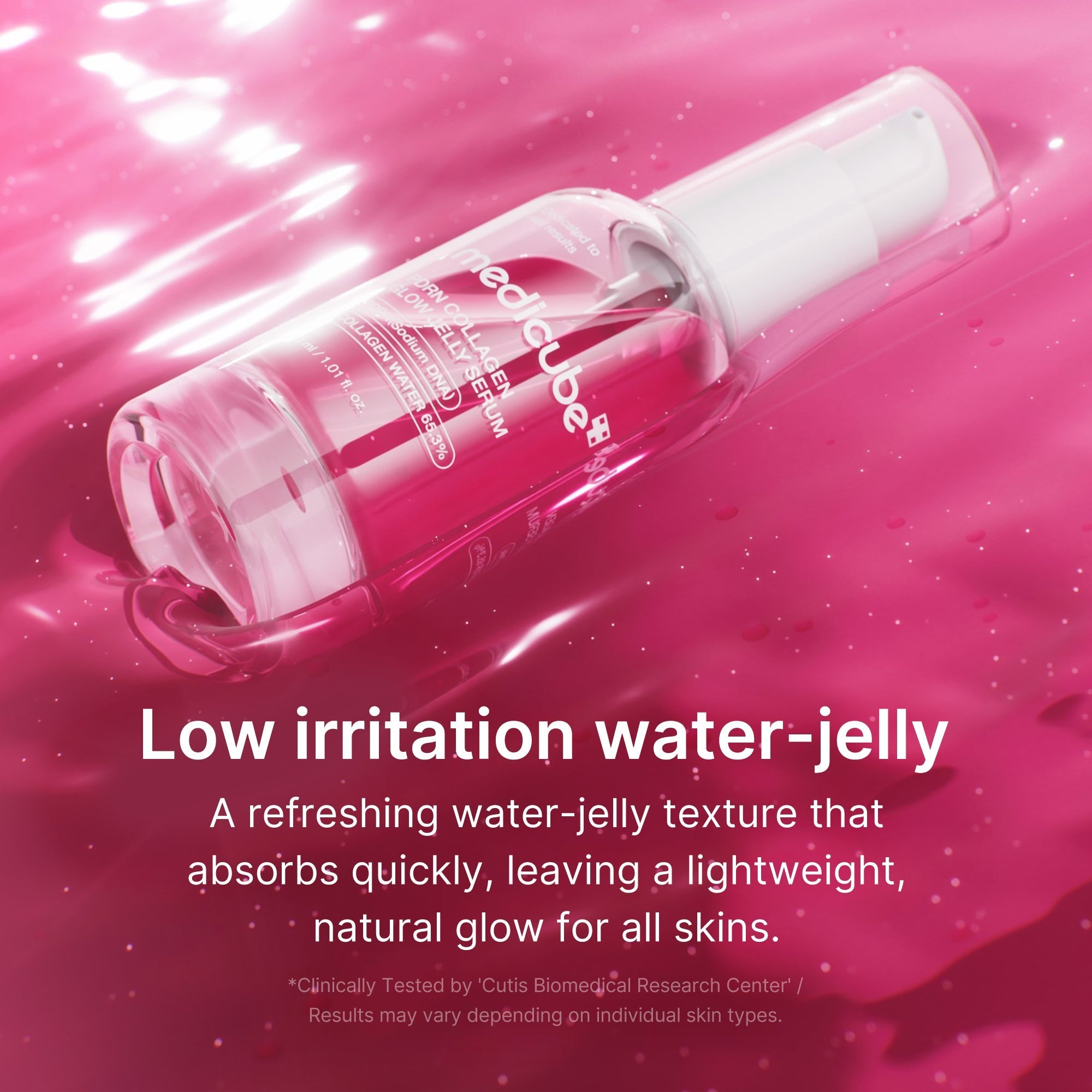 PDRN Pink Collagen Glow Jelly Serum - Fresh Skin Routine