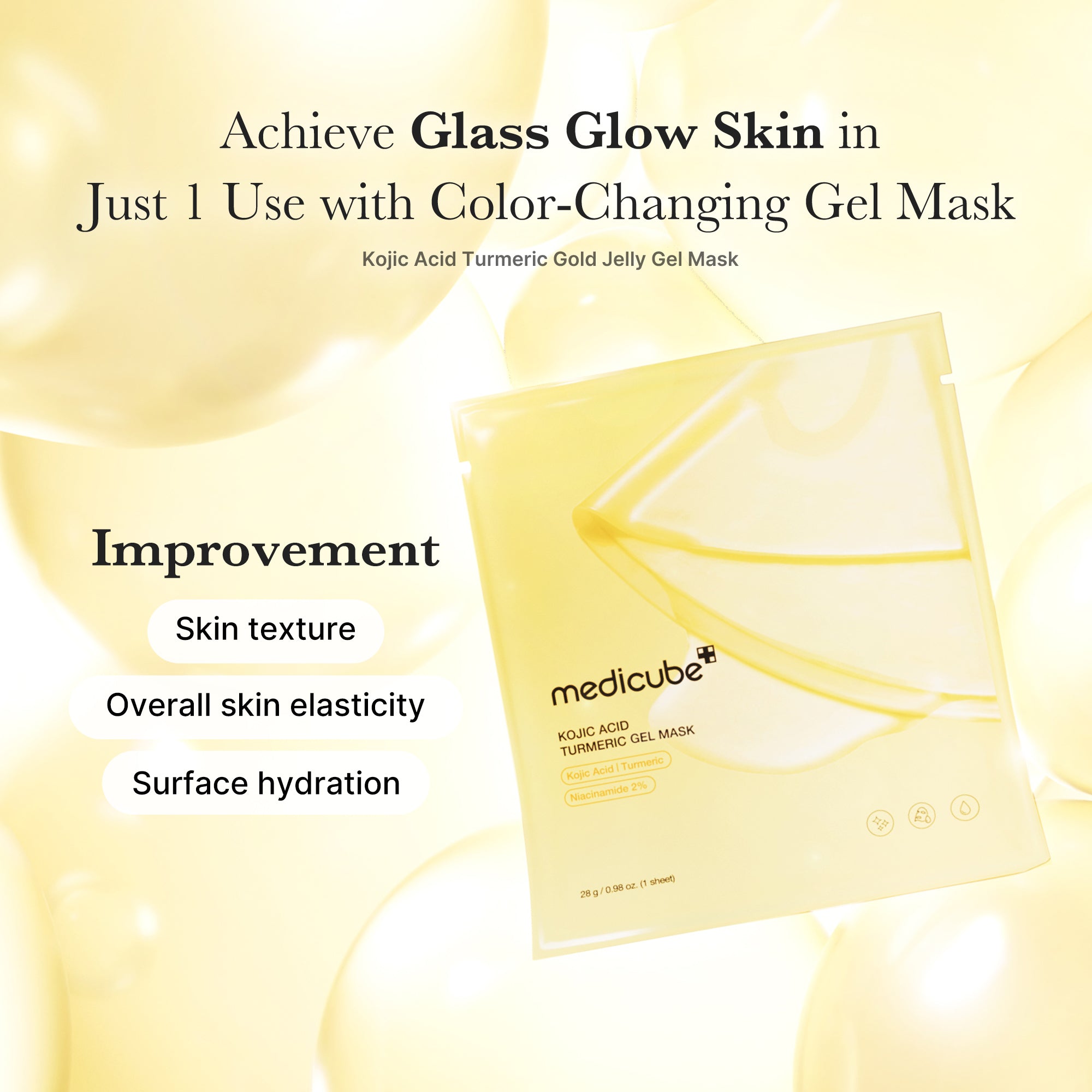 Kojic Acid Turmeric Gold Jelly Gel Mask - Daily Refresh