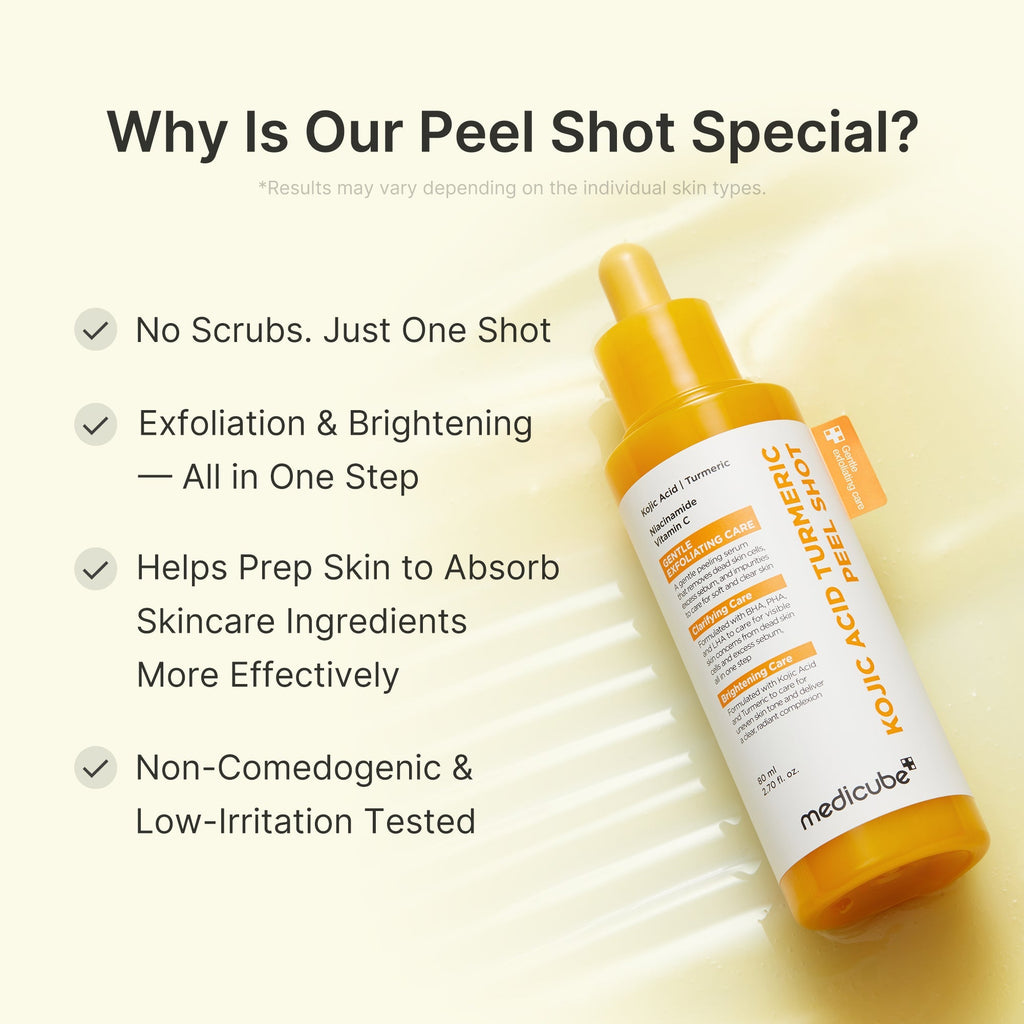 Kojic Acid Turmeric Peel Shot - Routine Made Easy