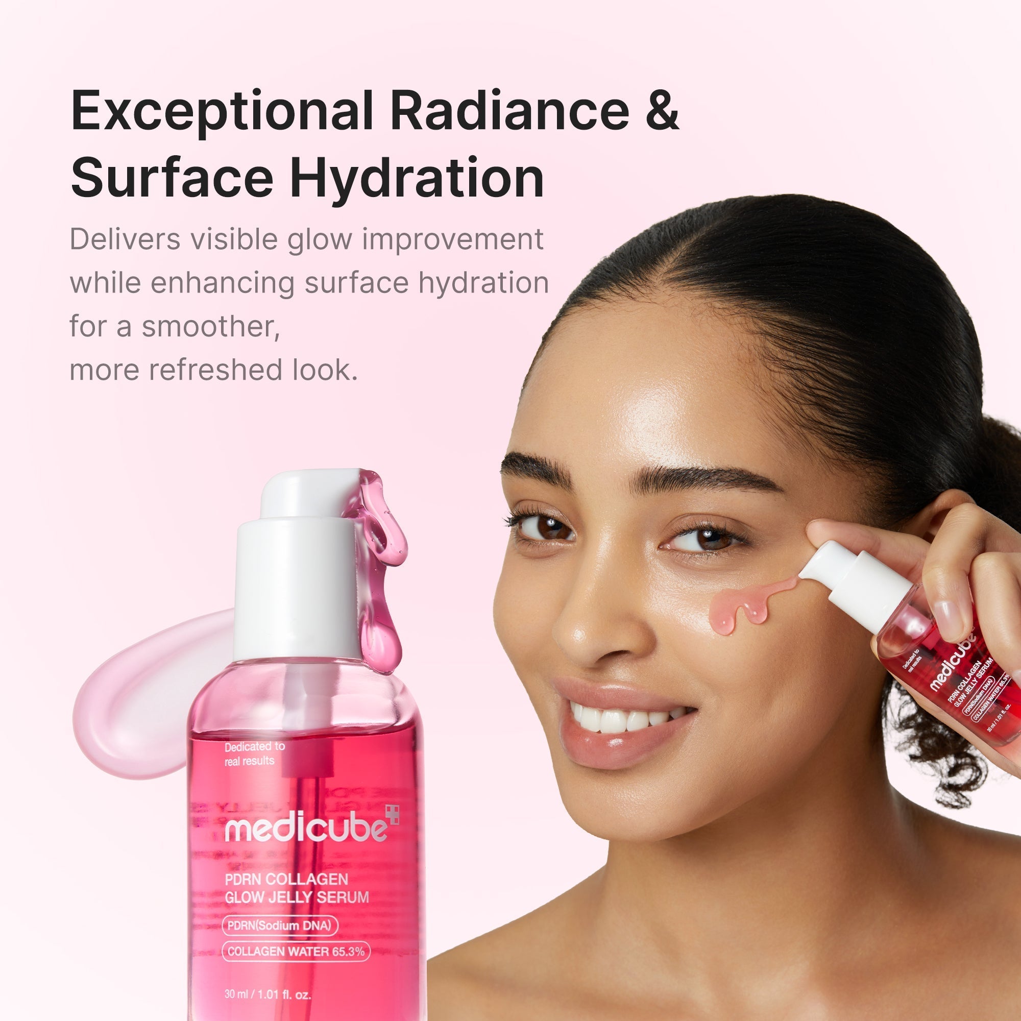 PDRN Pink Collagen Glow Jelly Serum - Fresh Skin Routine
