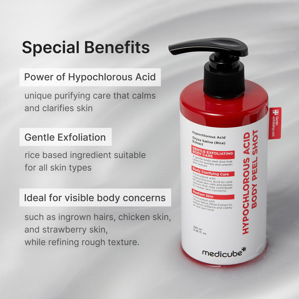 Hypochlorous Acid Rice Body Peel Shot - Glow for Real Life