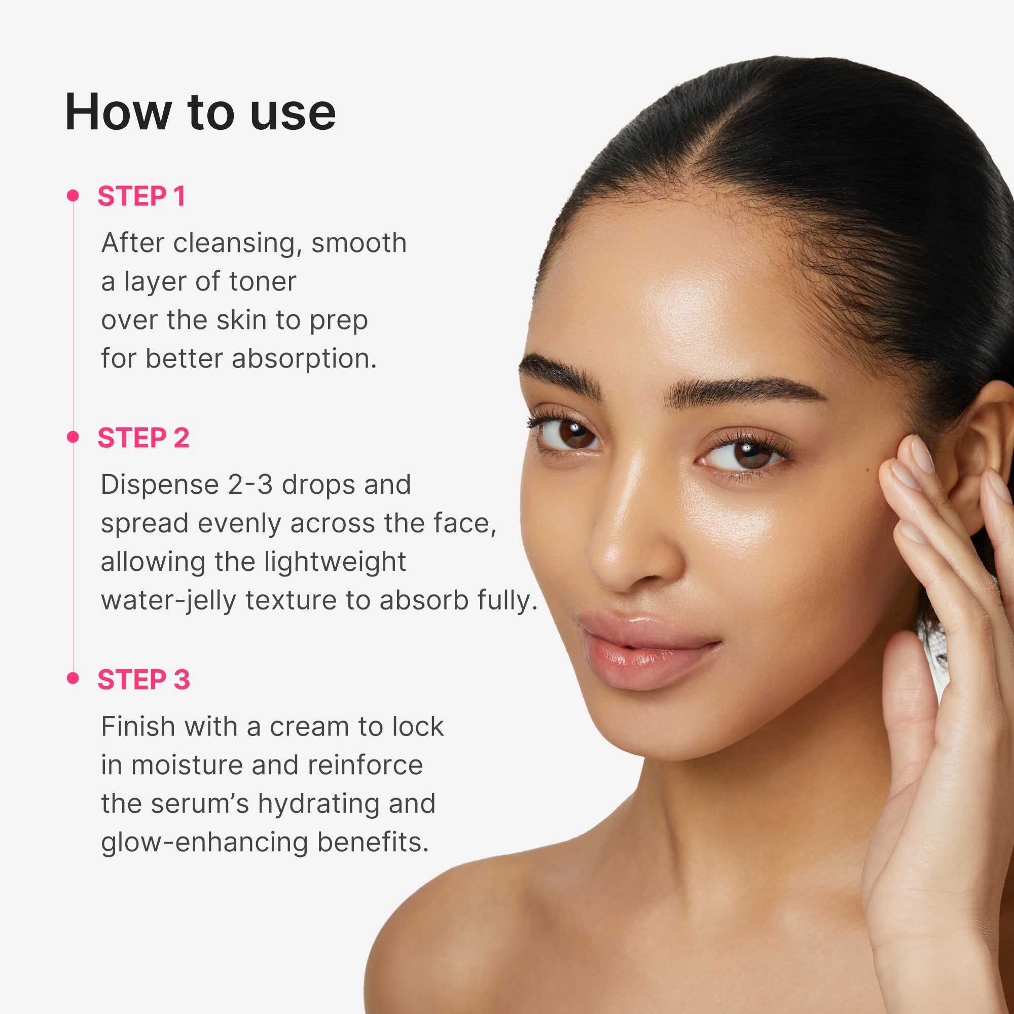 PDRN Pink Collagen Glow Jelly Serum - Fresh Skin Routine