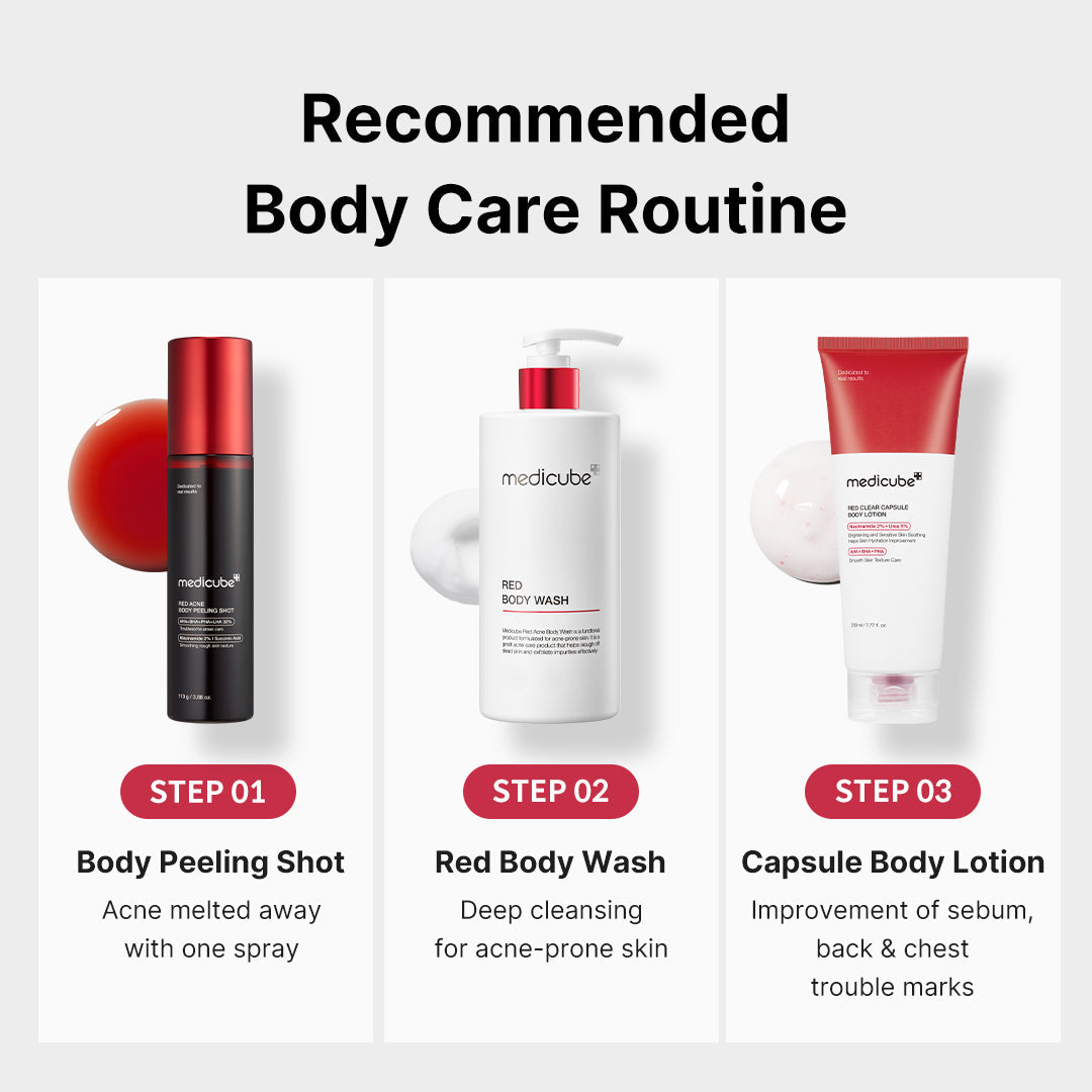Red Body Peeling Shot Cleanser - Daily Skin Moment