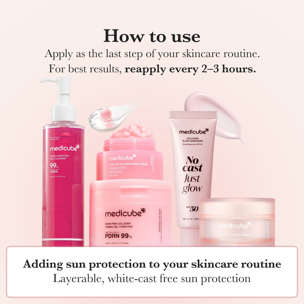 No Cast Just Glow Collagen Sunscreen - Glow On the Go