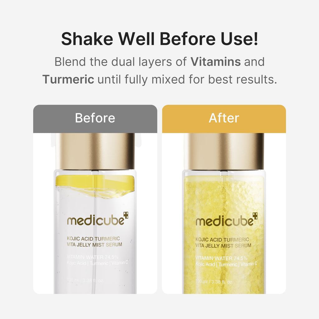 Kojic Acid Turmeric Vitamin Gold Jelly Mist Serum - Daily Glow Care