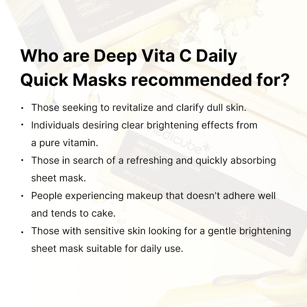 Deep Vita C Daily Quick Masks - Daily Refresh