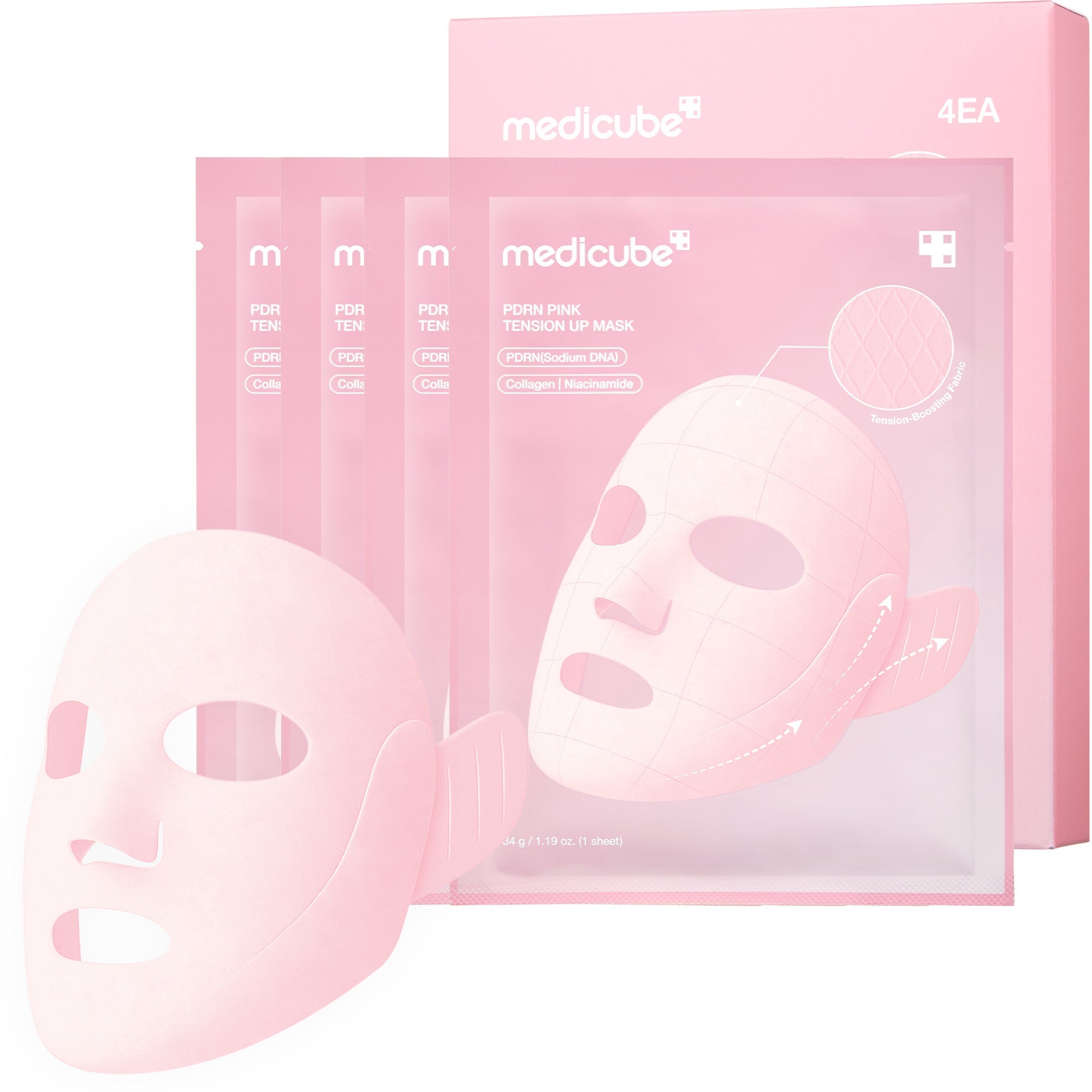 PDRN Pink Tension Up Mask - Smooth Skin Routine