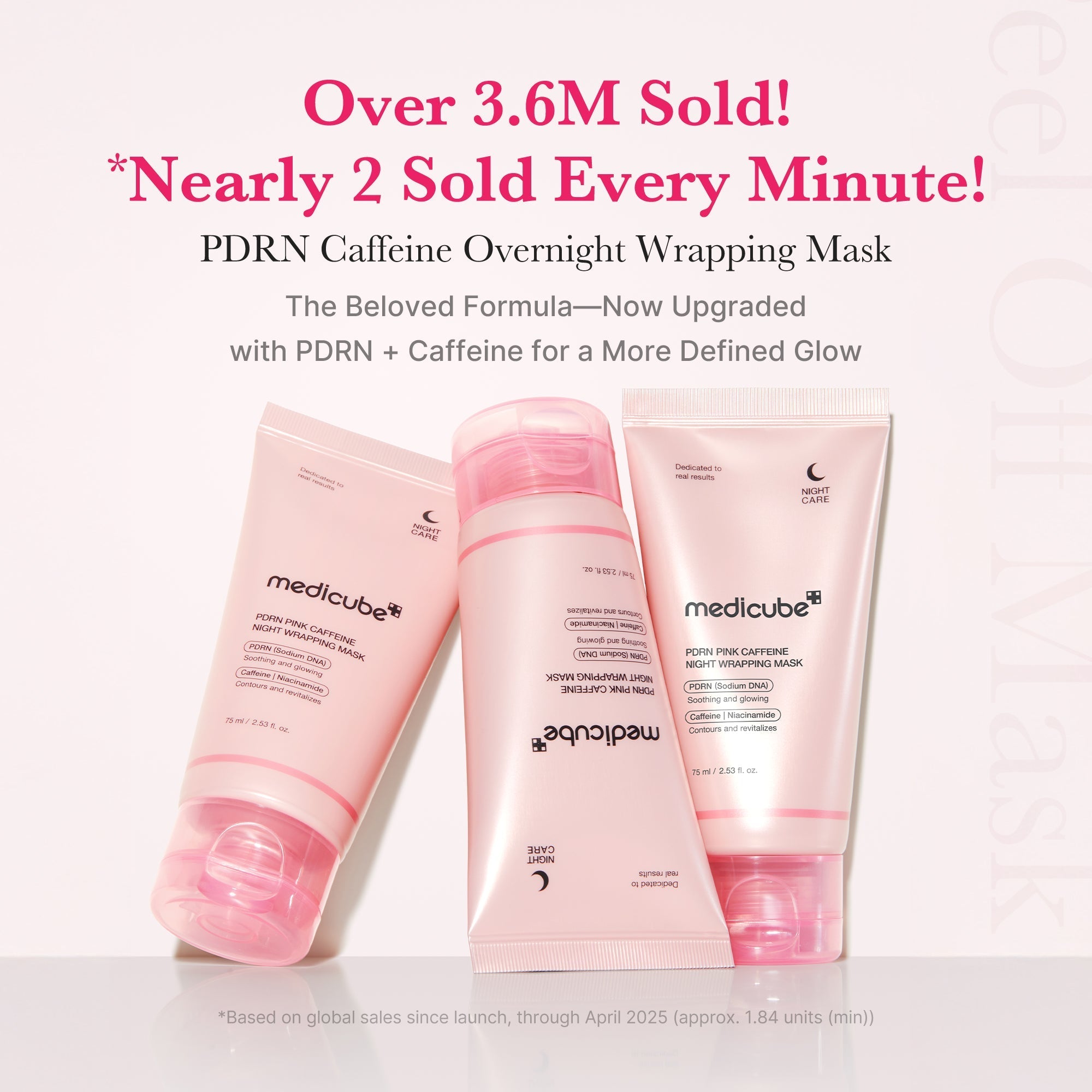 PDRN Pink Caffeine Overnight Wrapping Mask - Soft and Fresh