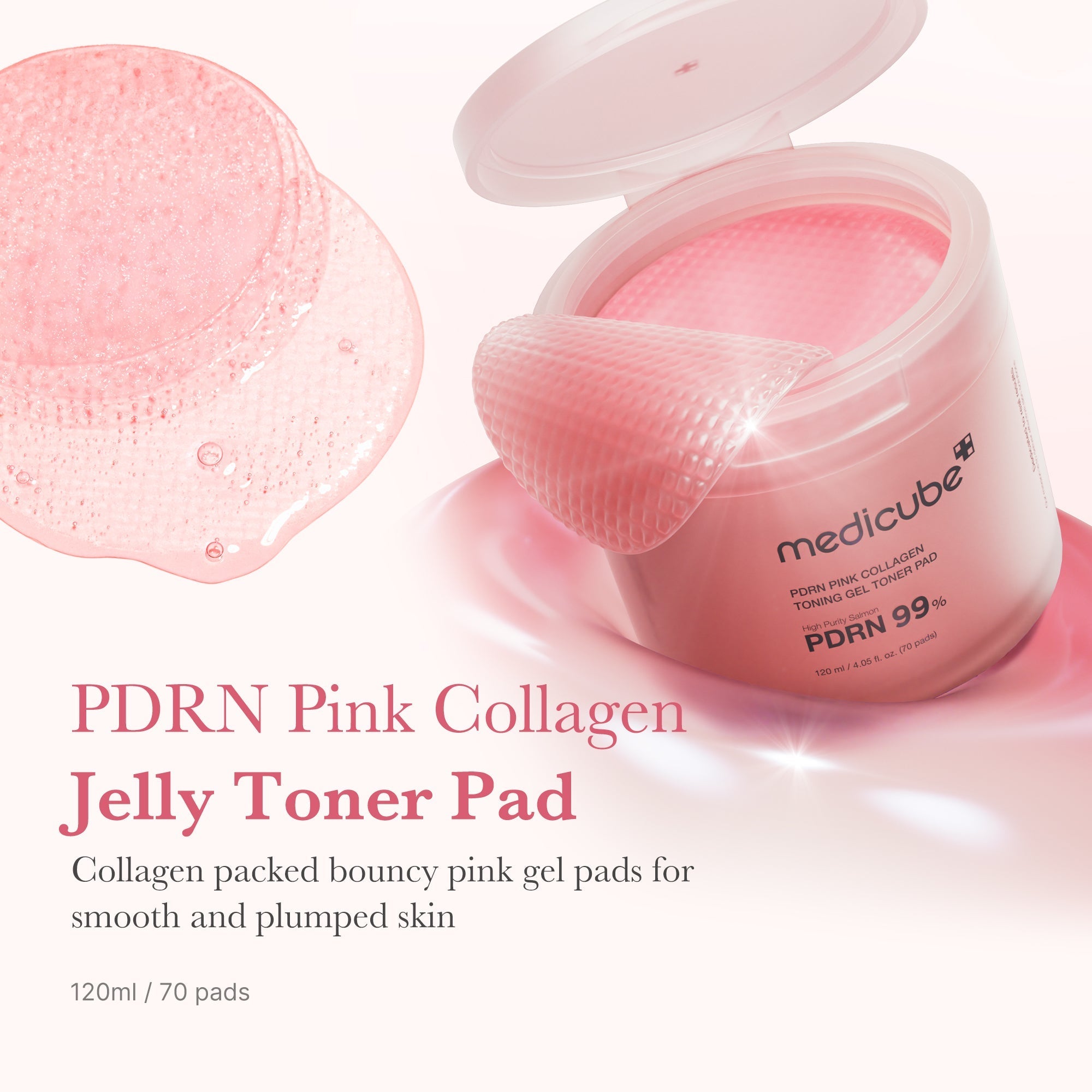 PDRN Pink Collagen Gel Toner Pad - Your Daily Care Pick