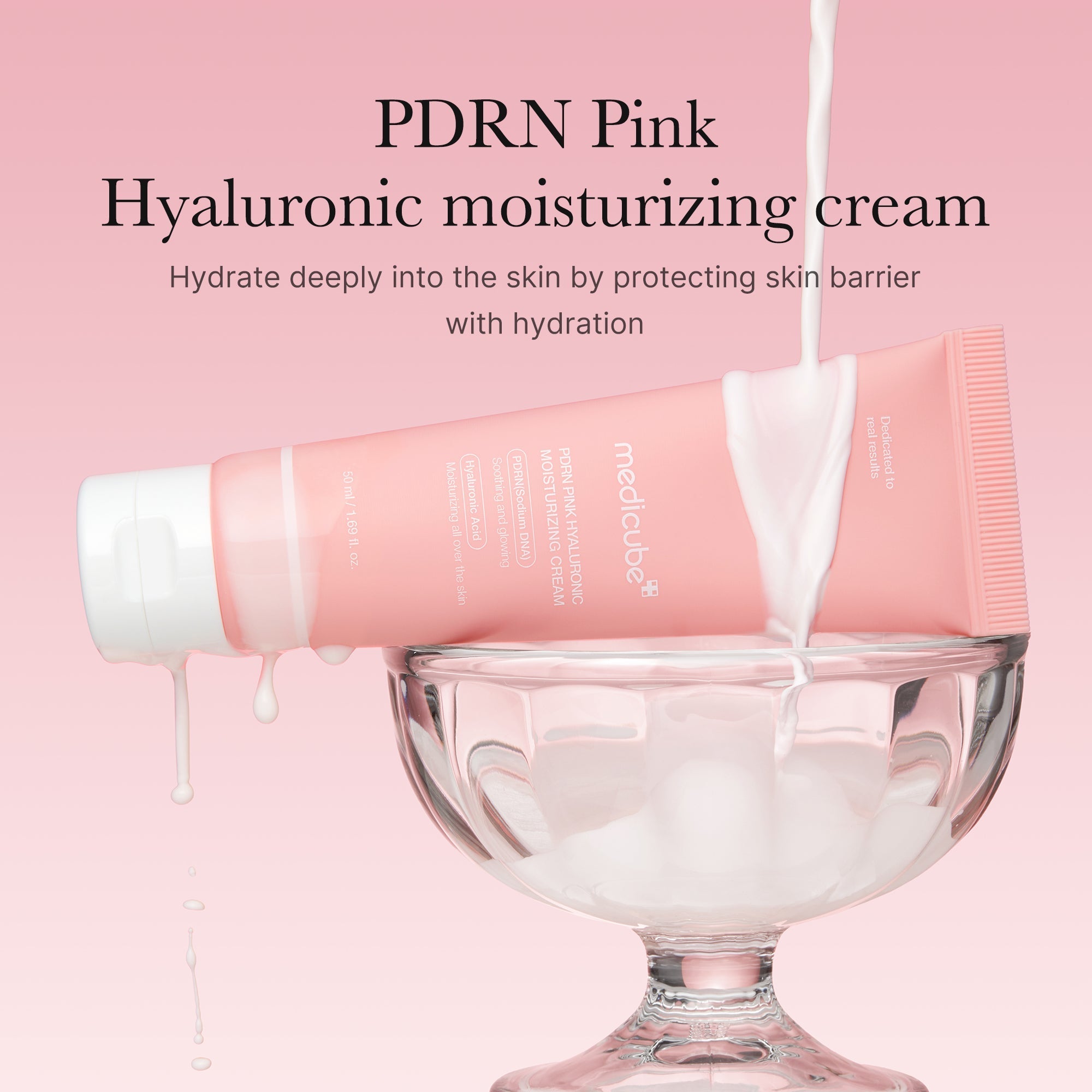 PDRN Pink Peptide Cream - Hydrated-Looking Skin