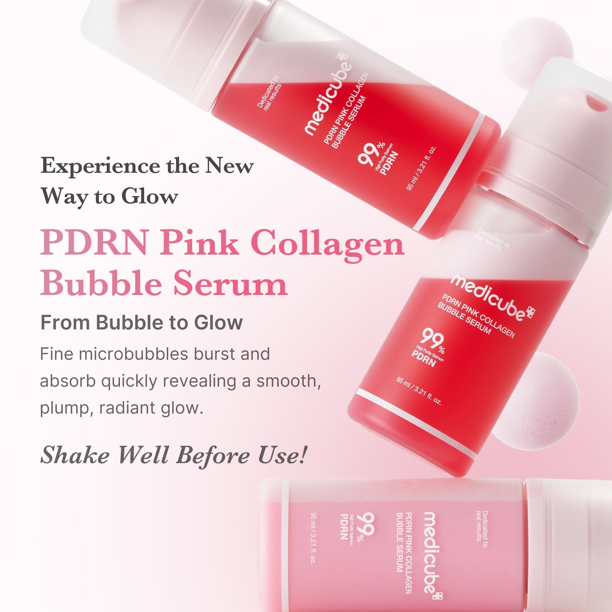PDRN Pink Collagen Bubble Serum - Smooth Care Daily