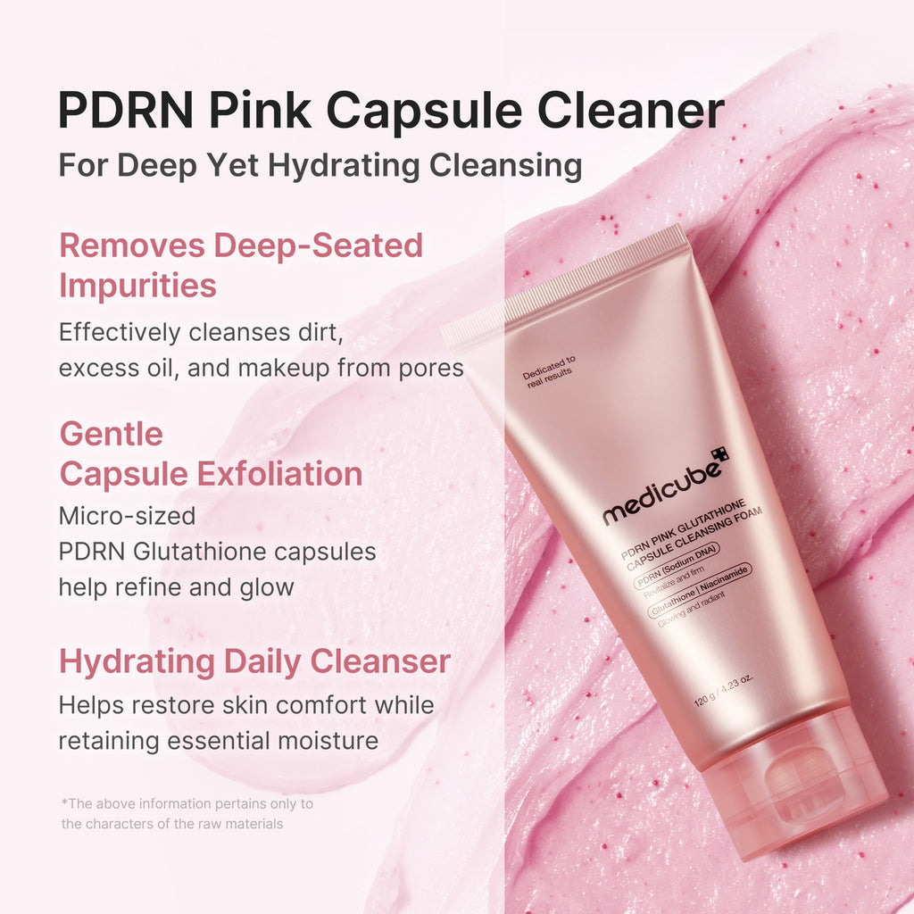 PDRN Pink Glutathione Capsule Foam Cleanser - Skin Refresh Daily
