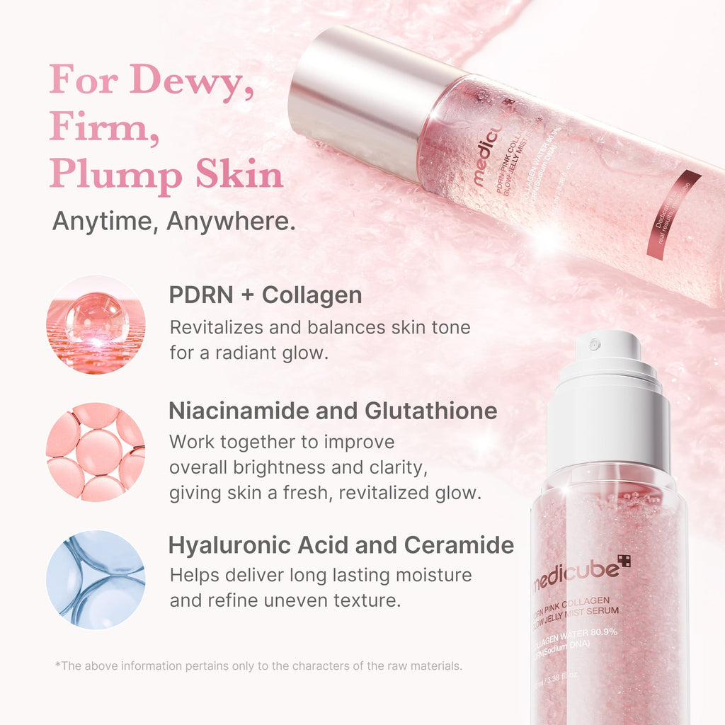 PDRN Pink Collagen Glow Jelly Mist Serum - Beauty Care Daily