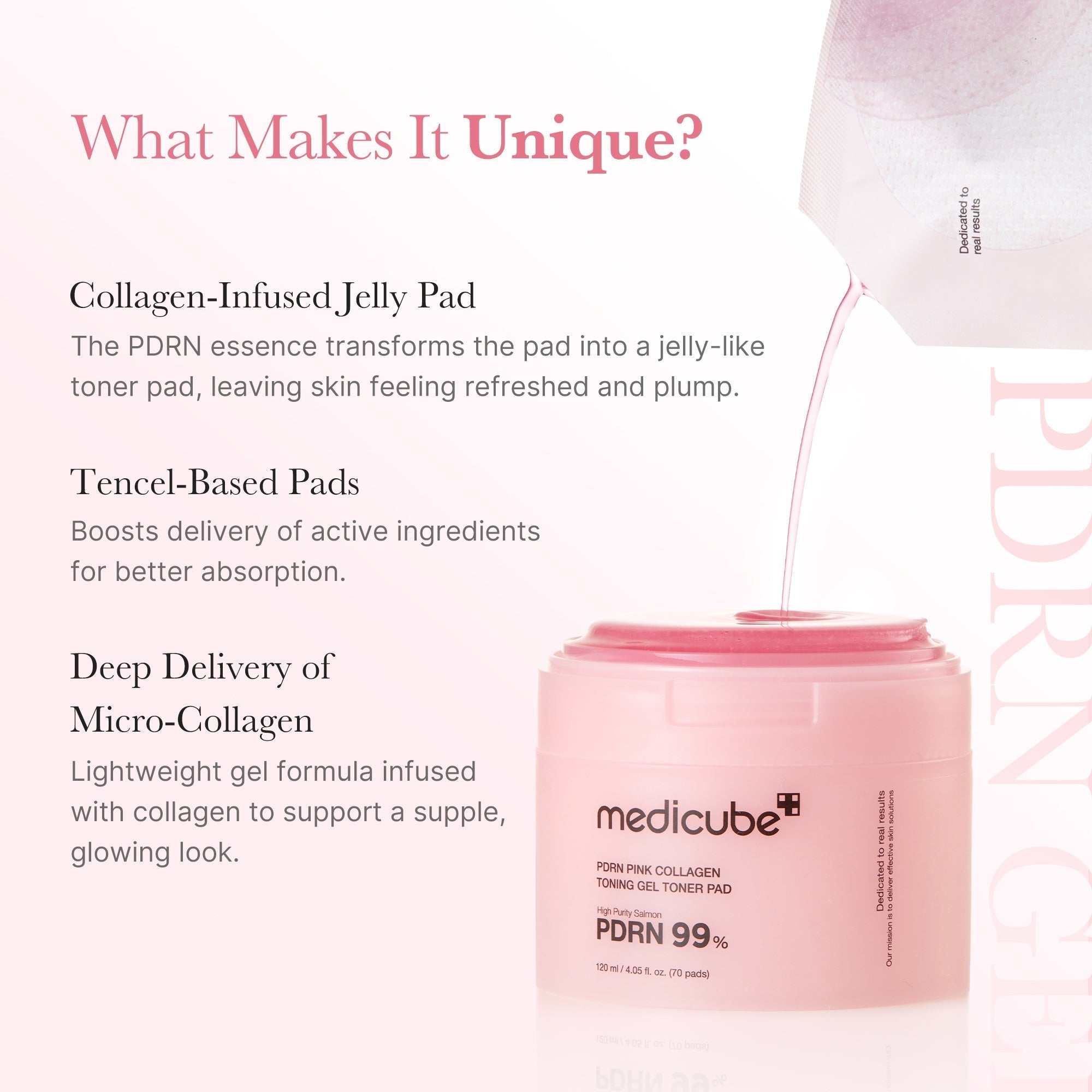 PDRN Pink Collagen Gel Toner Pad - Your Daily Care Pick