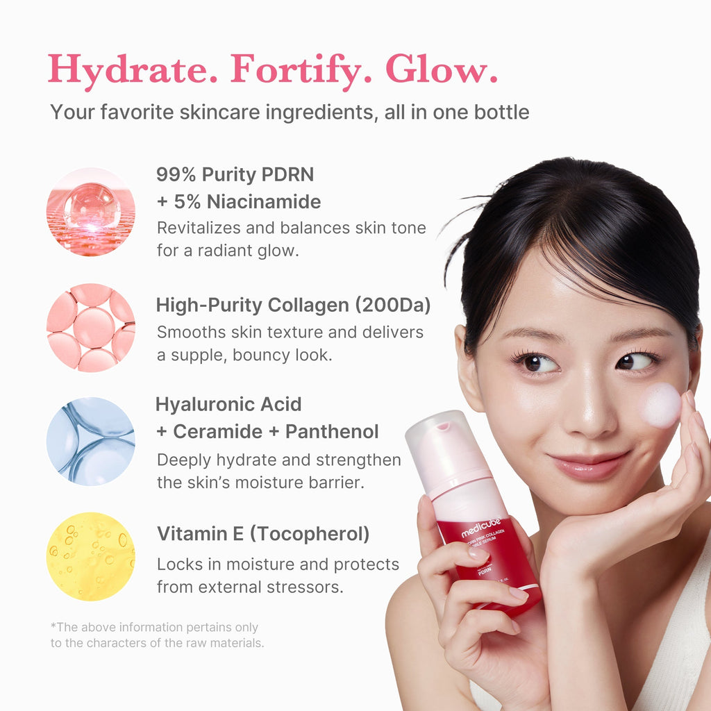 PDRN Pink Collagen Bubble Serum - Smooth Care Daily