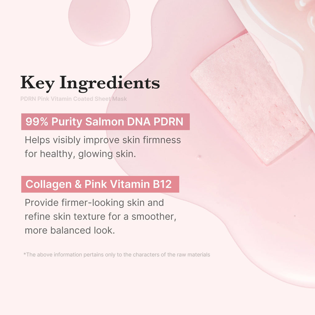 PDRN Pink Vita Coating Sheet Mask - Glow Skin Pick