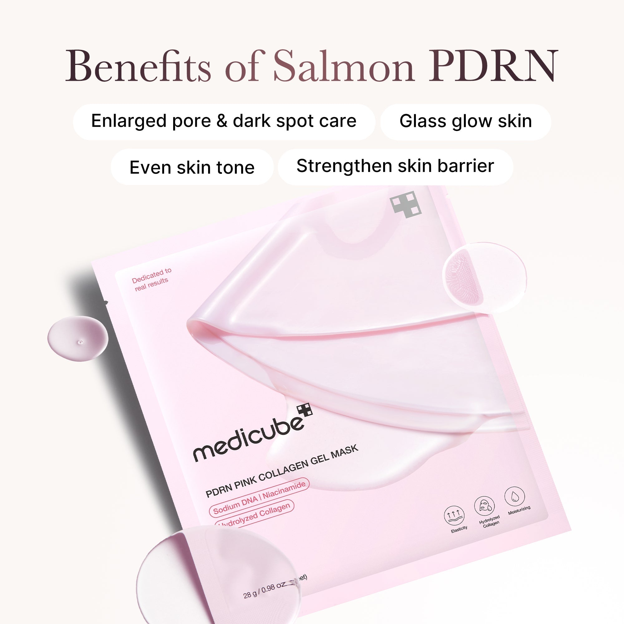 Salmon PDRN Pink Collagen Jelly Gel Mask - Better Daily Care