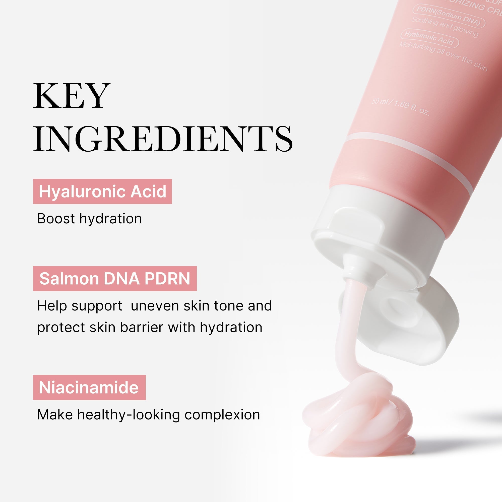 PDRN Pink Peptide Cream - Hydrated-Looking Skin