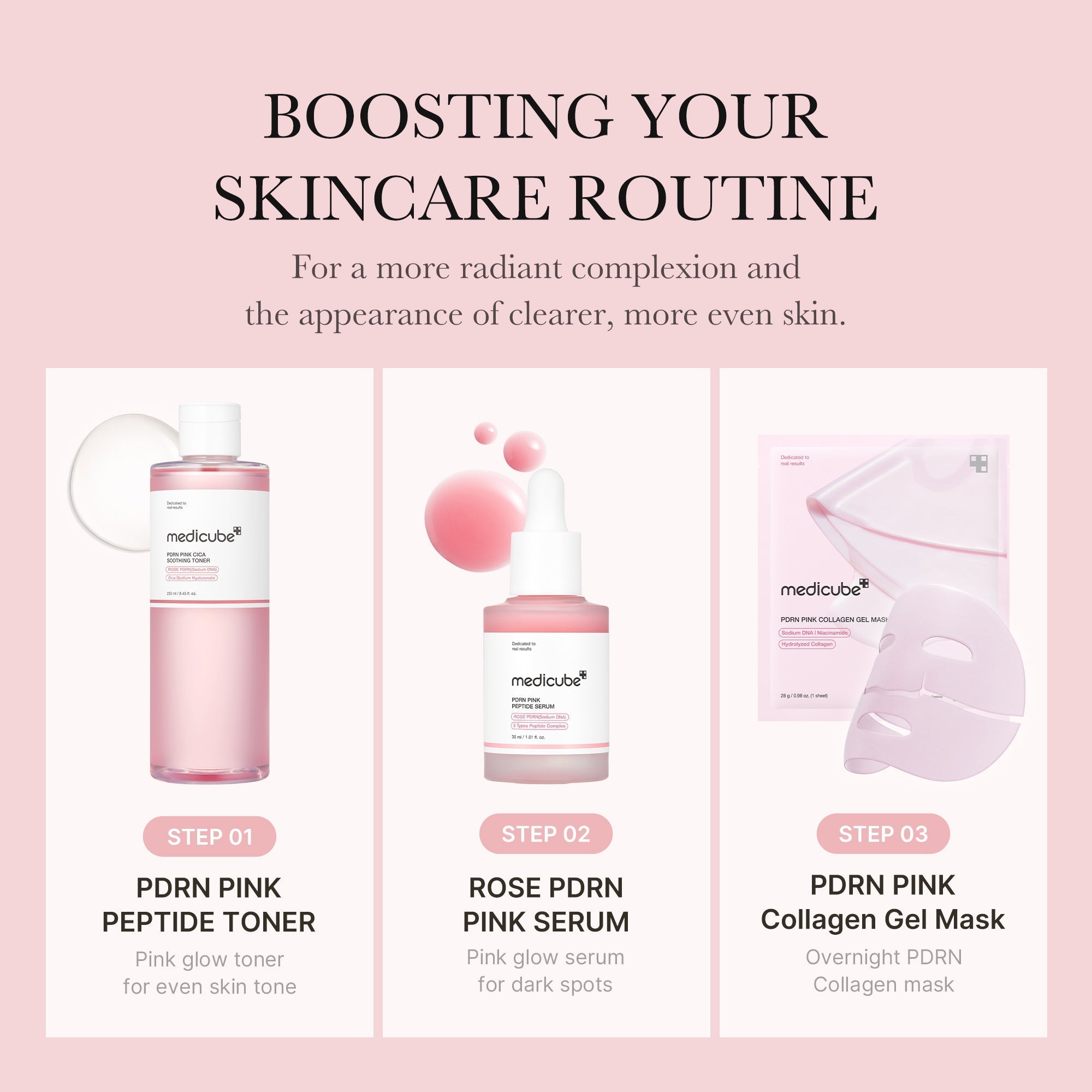 PDRN Pink Peptide Toner - Soft Skin Routine