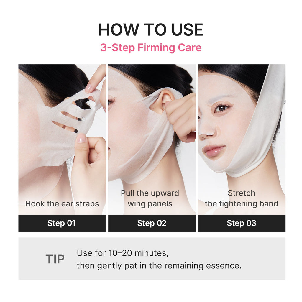 PDRN Pink Tension Up Mask - Smooth Skin Routine