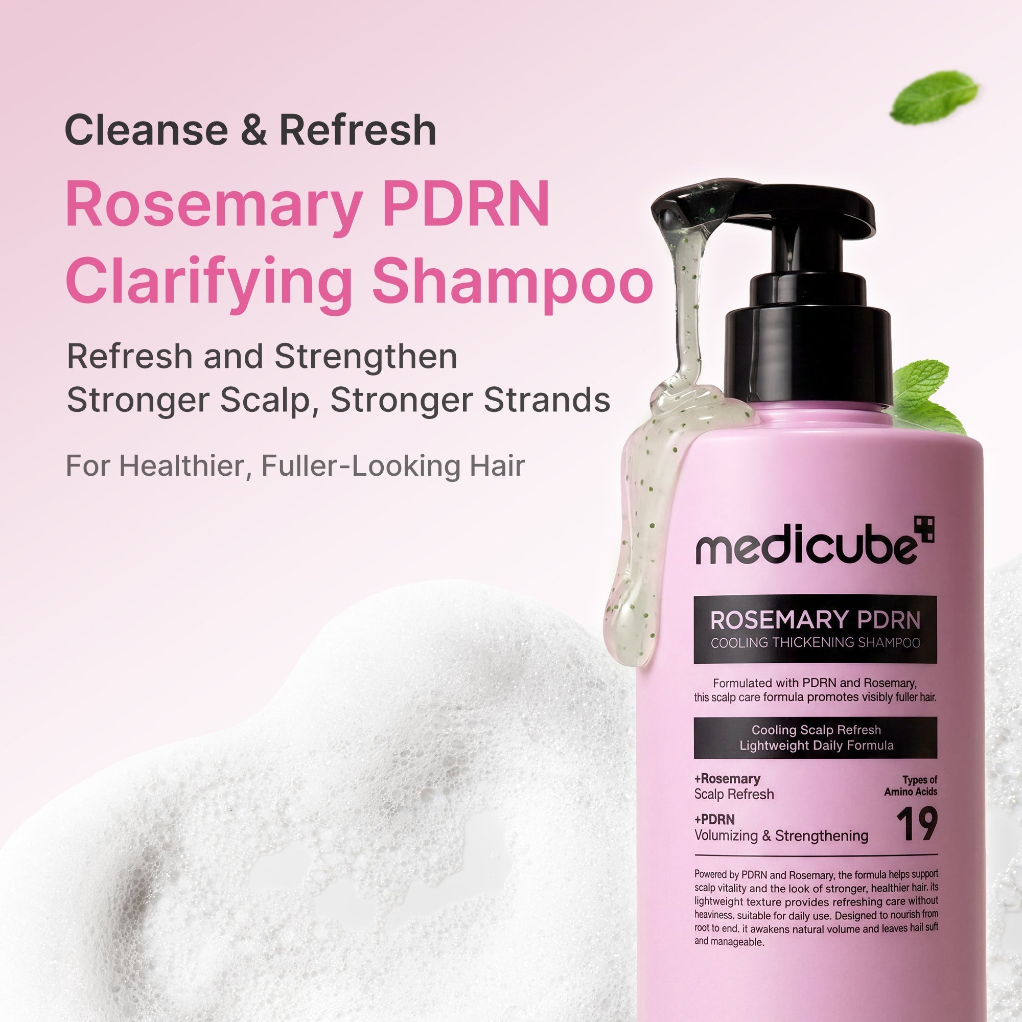 Rosemary PDRN Cooling Thickening Shampoo - Fresh Skin Made Easy