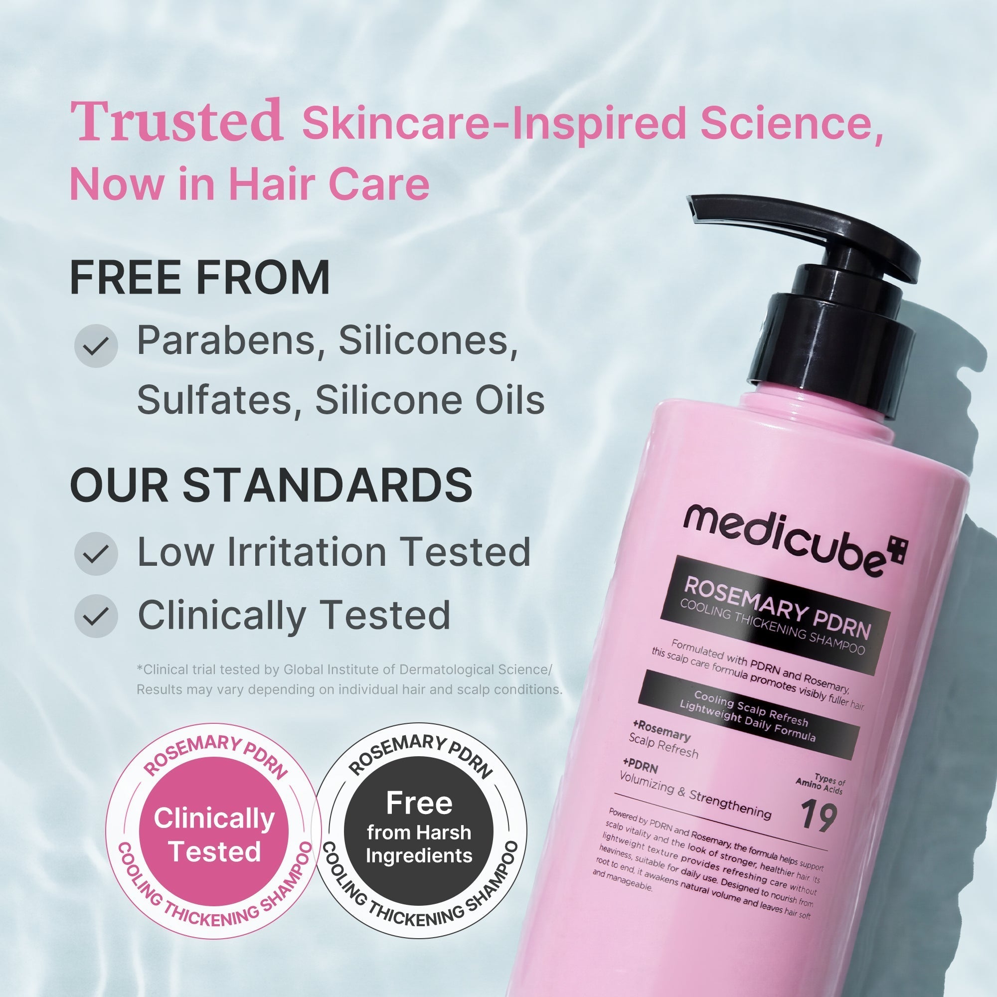 Rosemary PDRN Cooling Thickening Shampoo - Fresh Skin Made Easy